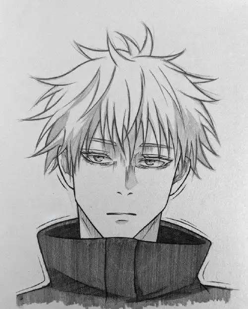 动漫人物素描手绘作品|素描|动漫人物|作品_新浪新闻