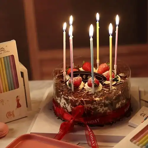 蜡烛生日蛋糕装饰插件网红无烟创意儿童浪漫派对蜡烛