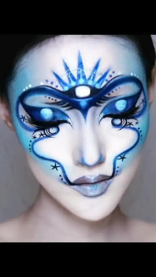 尝试下这个facechart创意妆容