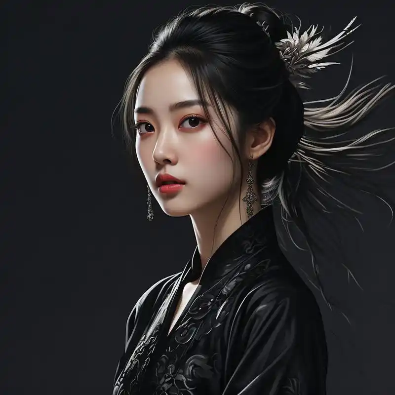 94黑衣女神,高冷头像首选94 想要一个神秘又高冷的头像吗?