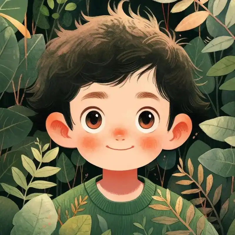 丛林中的小男孩,#优质头像 #动漫头像 #萌娃头像 #优质男 - 抖音