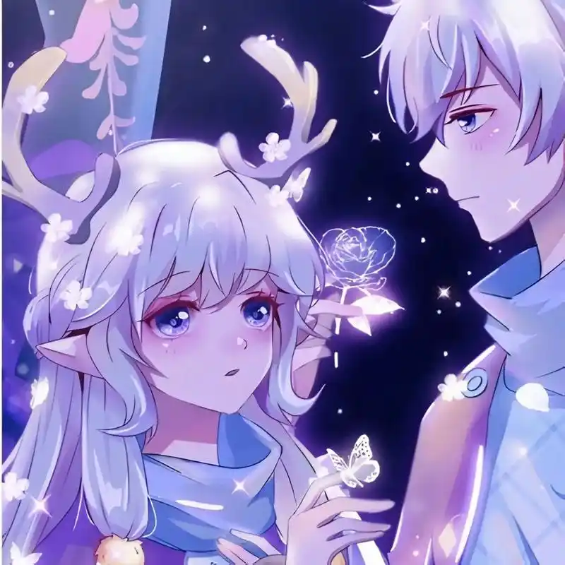 深色模式表白图 情侣头像分享一波 - 抖音