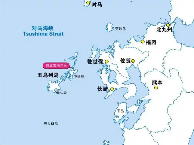 五岛列岛是位于日本九州西海岸的外群岛(制图/徐晓斌)