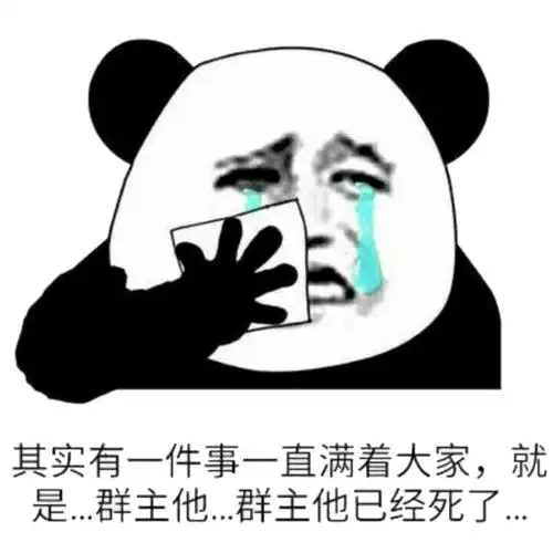 其实有一件事一直瞒着大家,就是群主他已经死了
