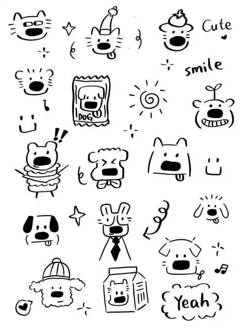 手帐简笔画素材分享,让你的手帐更出彩 🎨