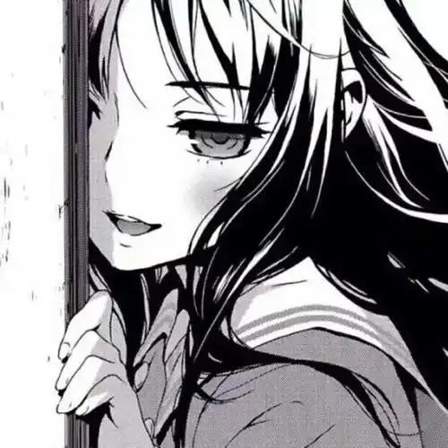 黑白动漫女生头像