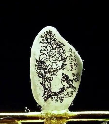 微型艺术创作——大米粒上的艺术