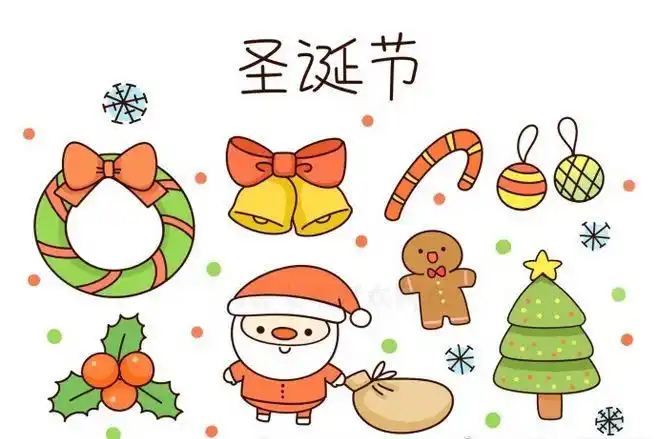 节日简笔画图片大全节日主题的简笔画手帐素材,收藏了一整年都用的上!