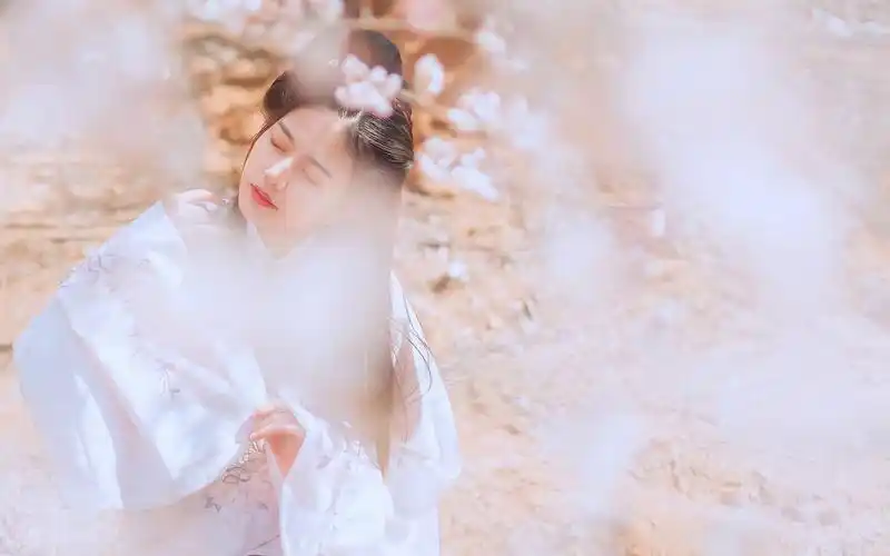 清新唯美古装美女写真桌面壁纸