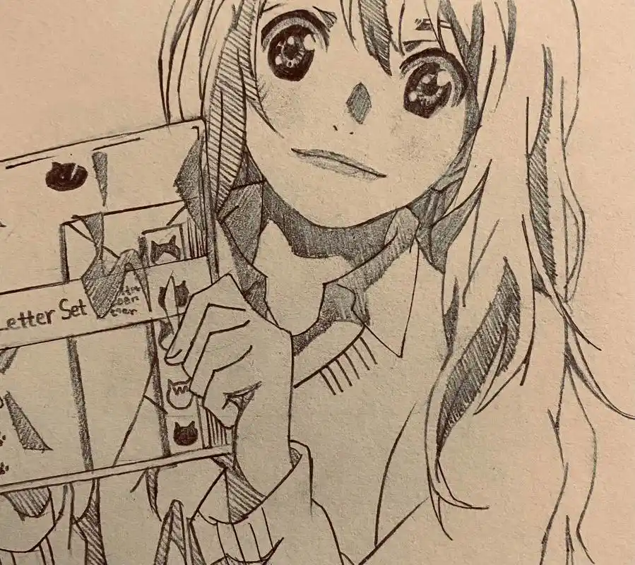 四月是你的谎言.#创作灵感 #手绘 #二次元 #绘画过程 # - 抖音