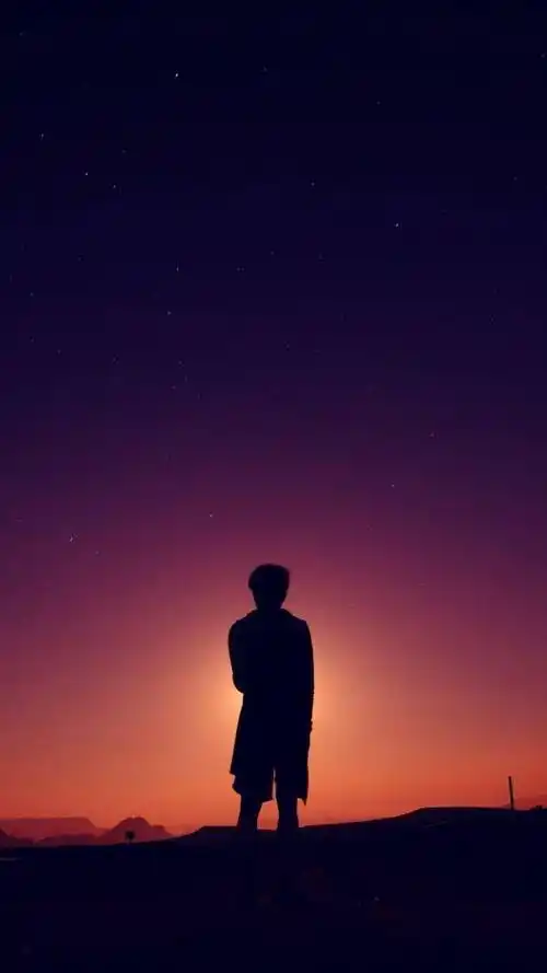 黑色安静手机壁纸黑夜悲伤安静如猛兽