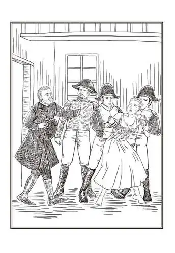 悲惨世界故事简笔画