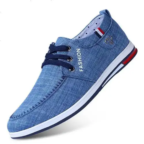 春夏季男士布鞋男青年防臭透气休闲鞋韩版百搭一脚蹬懒人帆布鞋男