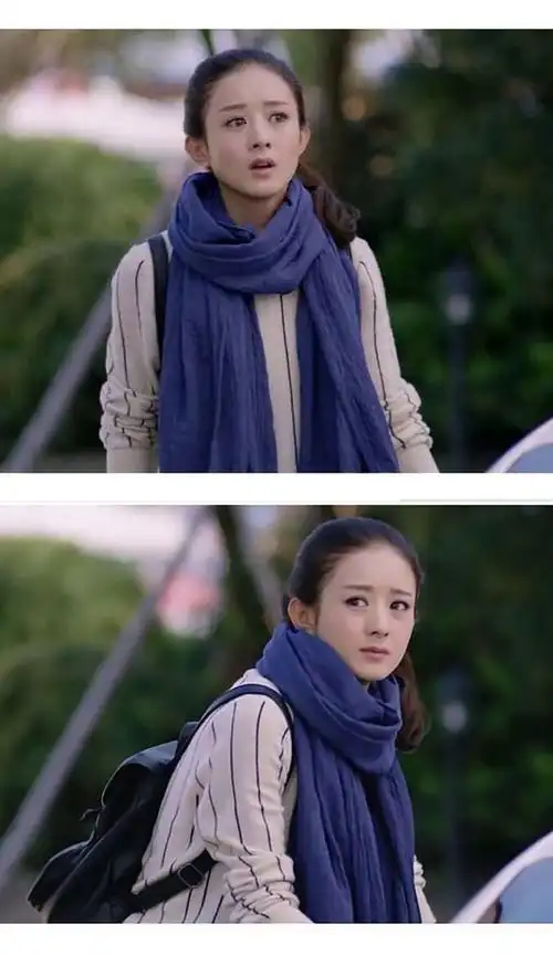 赵丽颖同款纯色糖果棉麻披肩围巾