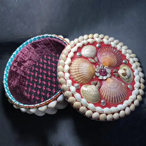 天然海螺贝壳工艺品收纳首饰盒手工创意礼品摆件海螺