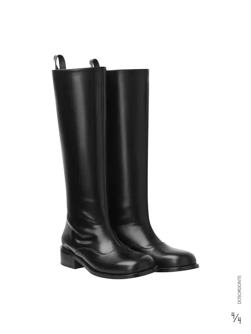 分割中筒一脚蹬牛皮长靴 4/4.23vol.5"extern - 抖音