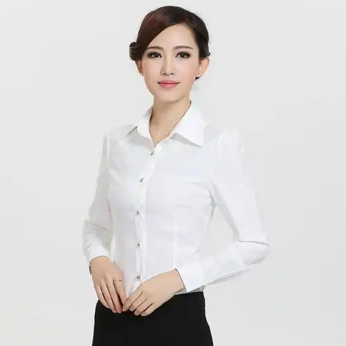 女士白色衬衫