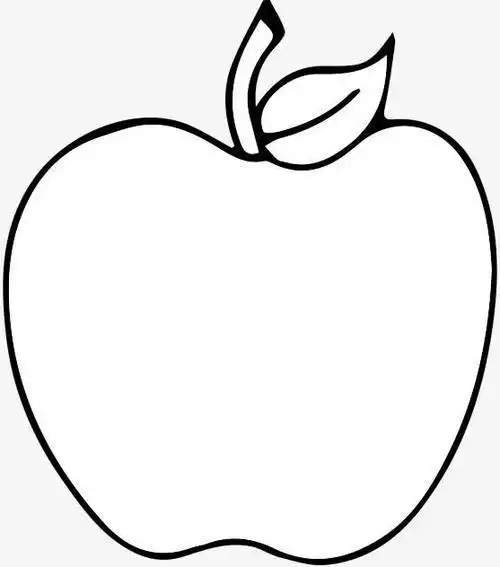 幼儿苹果简笔画大图可爱的卡通苹果简笔画步骤图苹果简笔画图片大全二