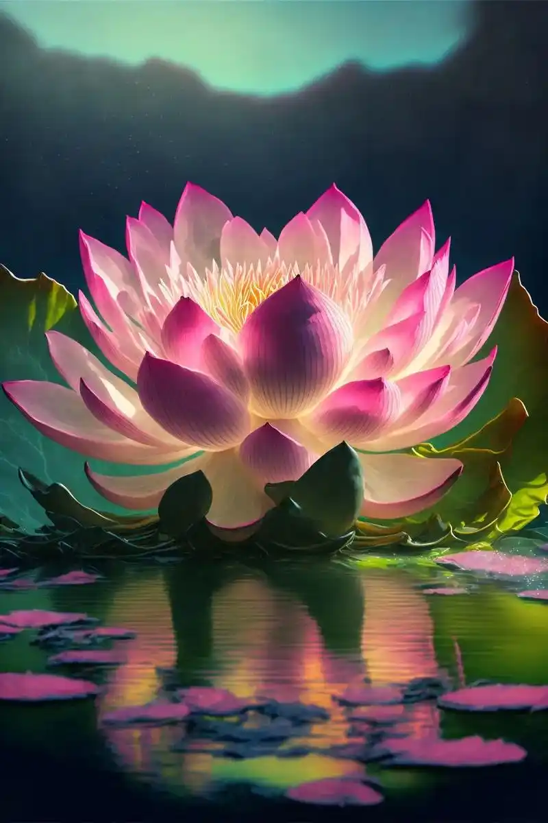 莲花,佛光普照,佛缘,2023试试这个壁纸! #a - 抖音