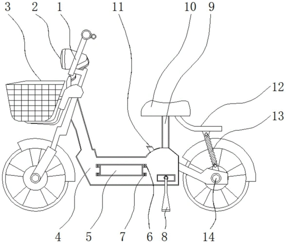 一种具有自动充电结构的环保共享电动车