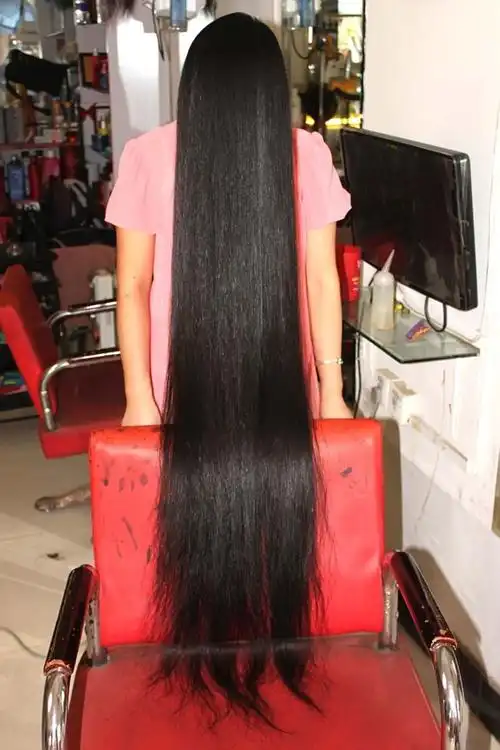 剪下过膝的乌黑大辫-北京(face)-100#(18) 剪发_中国长发