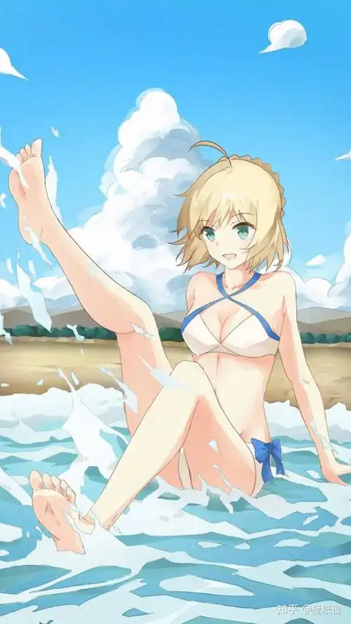 手机壁纸泳装比美真白