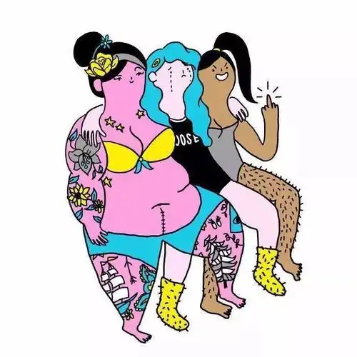 又污又贱ins超火插画师小姐姐作品描绘了女孩子真实的另一面