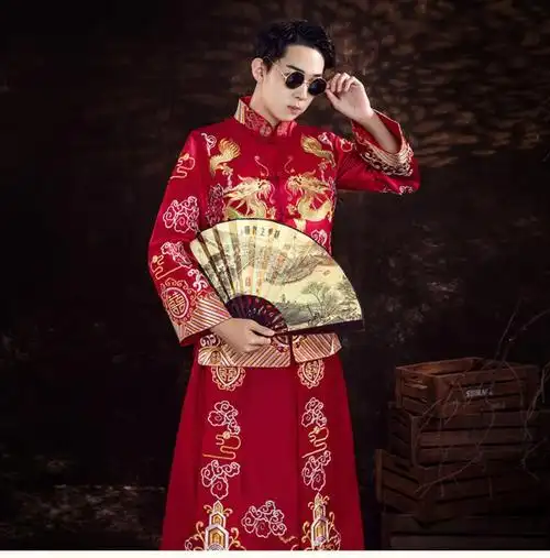 秀禾服情侣装唐装中式新郎接亲礼服小红书抖音网红结婚敬酒服女装s