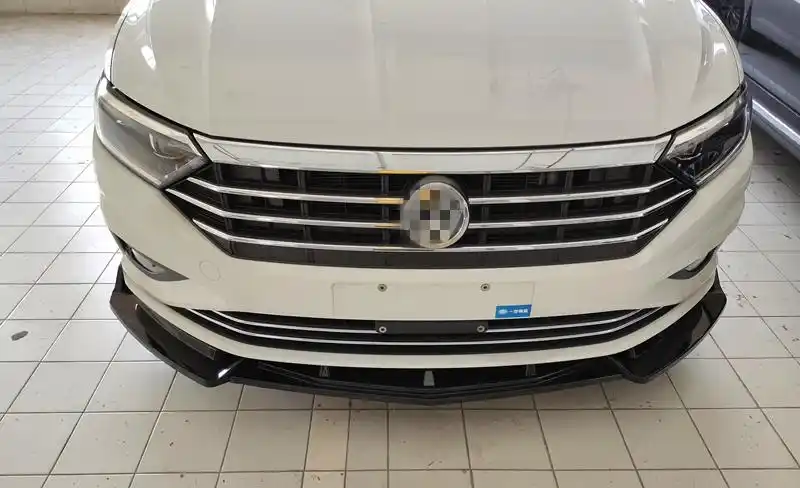 适用21款大众新速腾改装前铲唇饰战斗款前杠小包围护角碳纤纹外观件