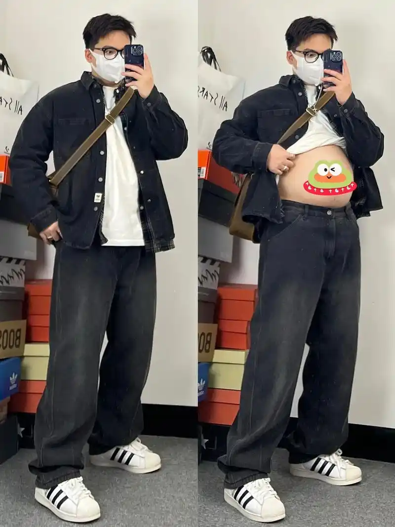 胖男生无脑入的衬衫!斌斌177 180斤,我能穿上的衬衣就代 - 抖音