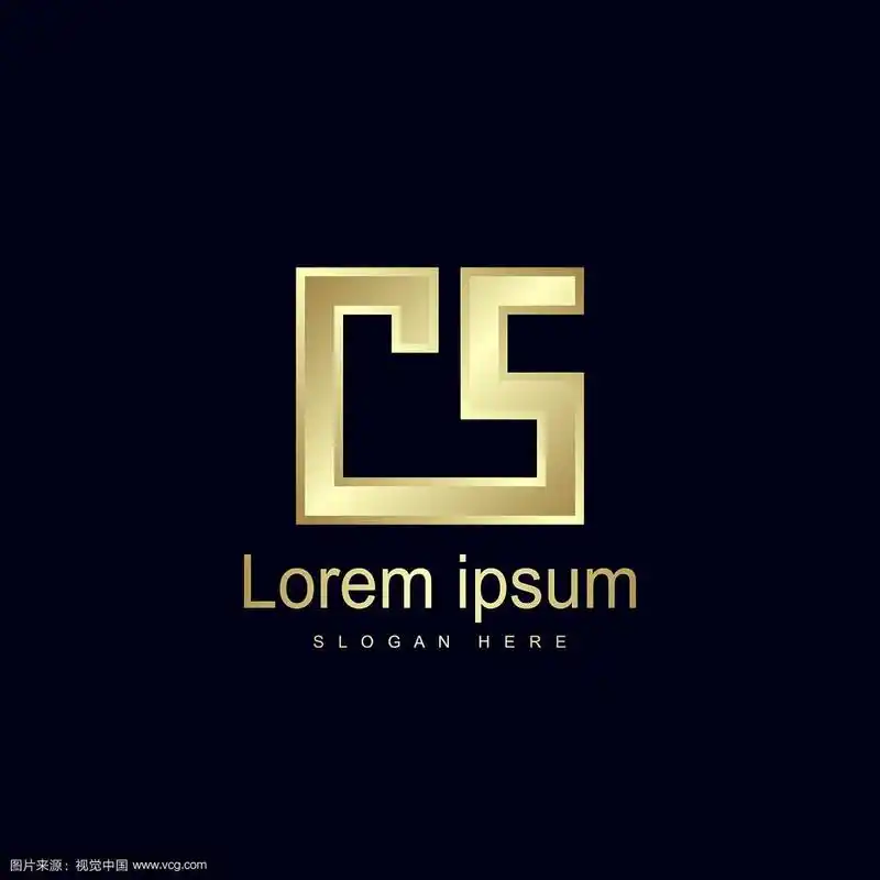 首字母cs标志模板设计