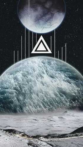 简约时尚星球科技感h5背景