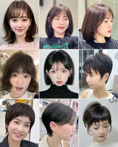 这些女士发型很流行,爱美姐妹快看看|短发|长卷发|中长发|齐刘海|人体