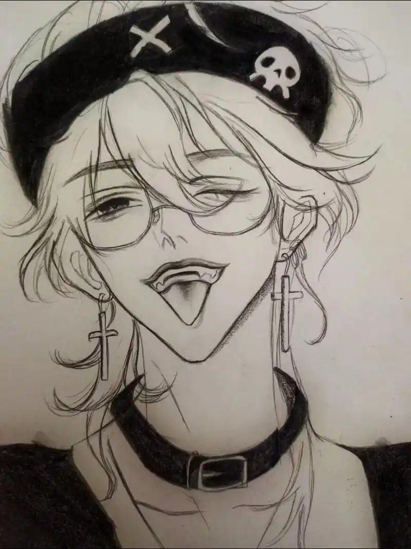 浅画一下下#手绘临摹#铅笔画漫画