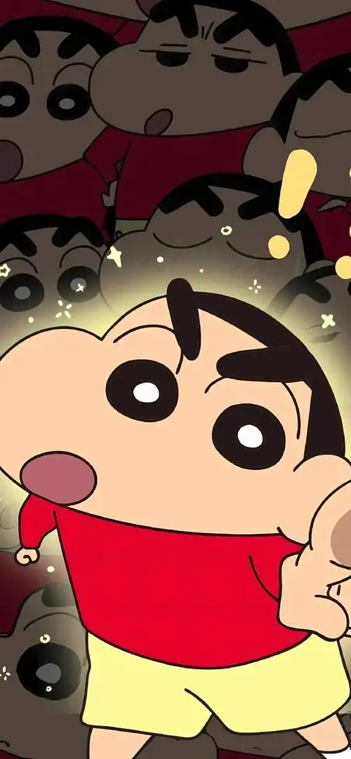 蜡笔小新发光壁纸 太爱啦