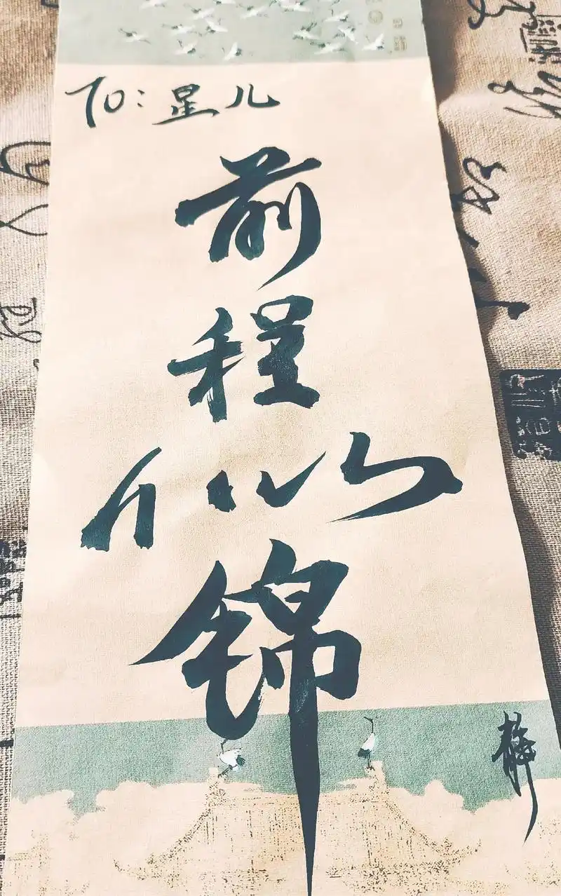 来自国画虾虾的浪漫,静静写给我的书法,爱了爱了 #肖战#肖战 - 抖音