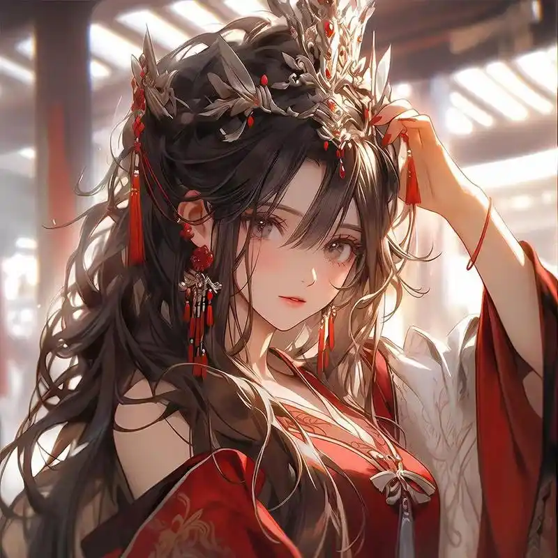 女生头像·新中式红色系——古风古韵.