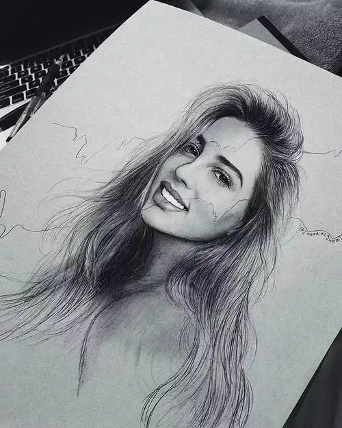 素描功底好,画美女就是好看|绘画|铅笔画|艺术_网易订阅