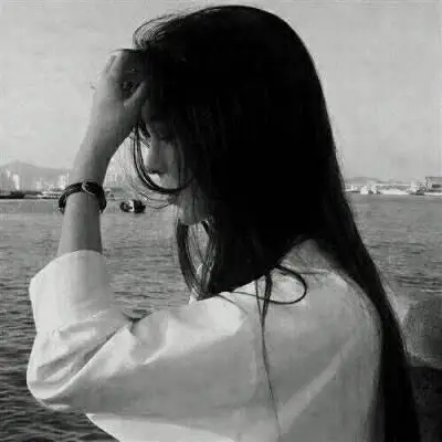 黑白伤感高清侧脸女头