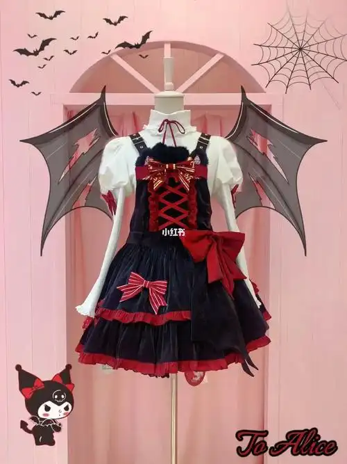 【dear dolls】万圣节小恶魔_万圣节去哪玩_lolita_开衫_内搭_毛衣