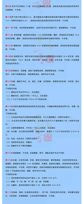 军校体检标准是什么一般检查哪些项目