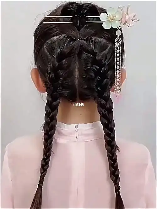 汉服发型这样扎太好看了