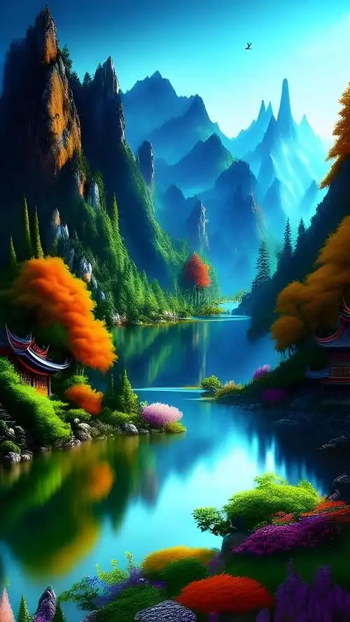 不是仙境,却美如仙境.不是真景,却震撼心灵.