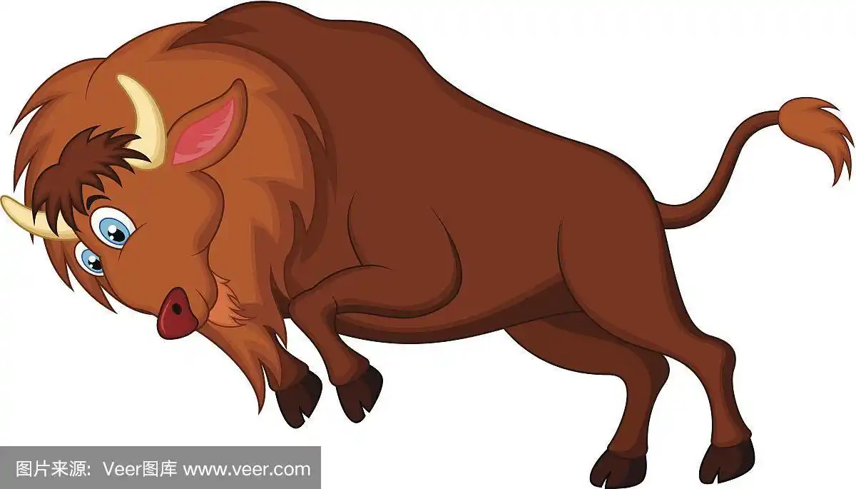 愤怒的野牛卡通