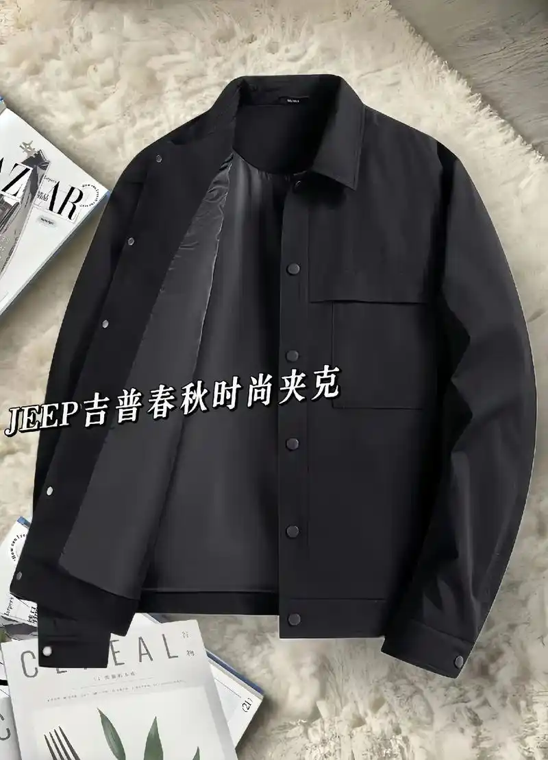 吉普男士春秋休闲夹克