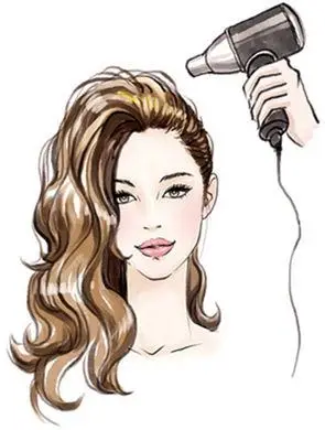 巧吹发型 让睡变形的头发变蓬松