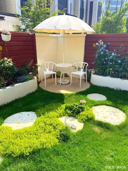 40㎡小院子改造花园,一草一木都是亲手种的,真的很治愈