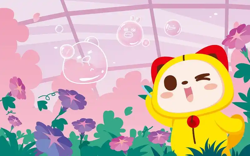 清爽夏日手绘电脑壁纸