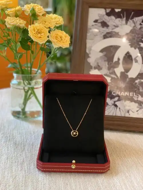 卡地亚cartier小号黑色护身符项链