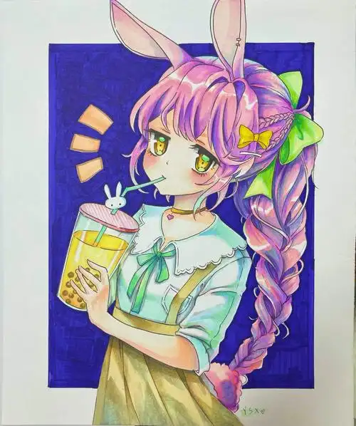 手绘马克笔动漫临摹练习